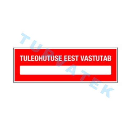 Tuleohutuse eest vastutab kleebis 816T