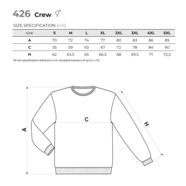 Dressipluus Malfini CREW Unisex erinevad värvid
